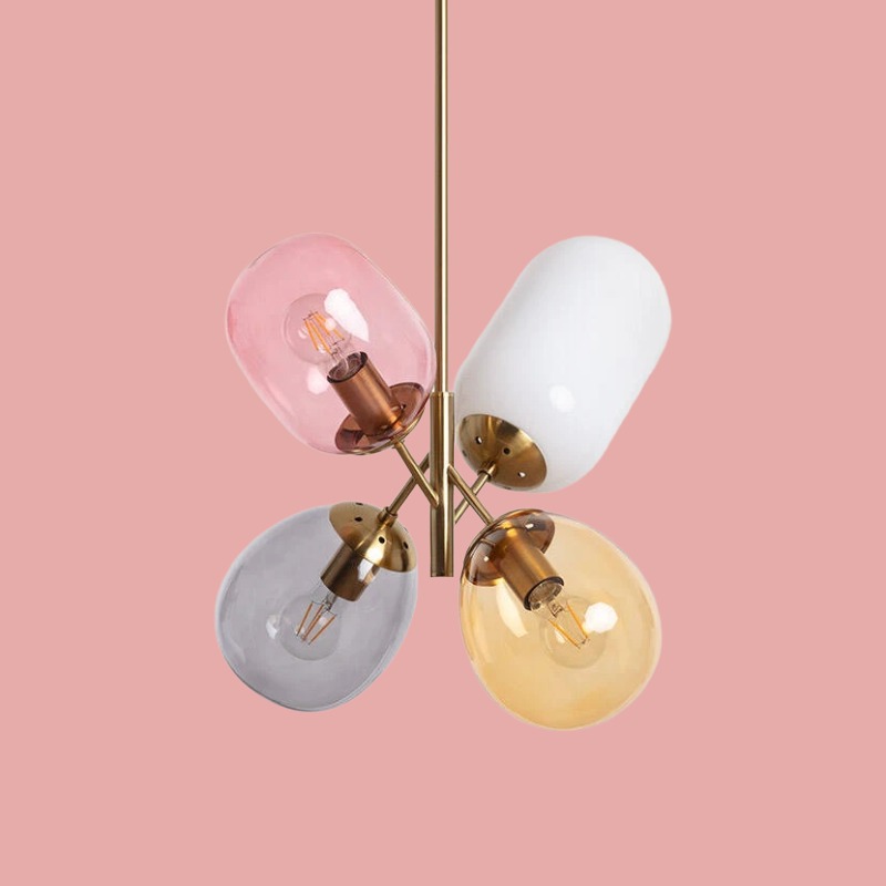 Coloured Glass Pendant Lights