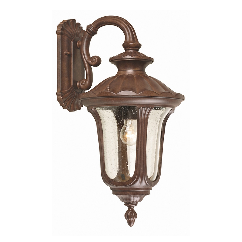 Elstead Chicago Outdoor Hanging Lantern Wall Light - Bronze