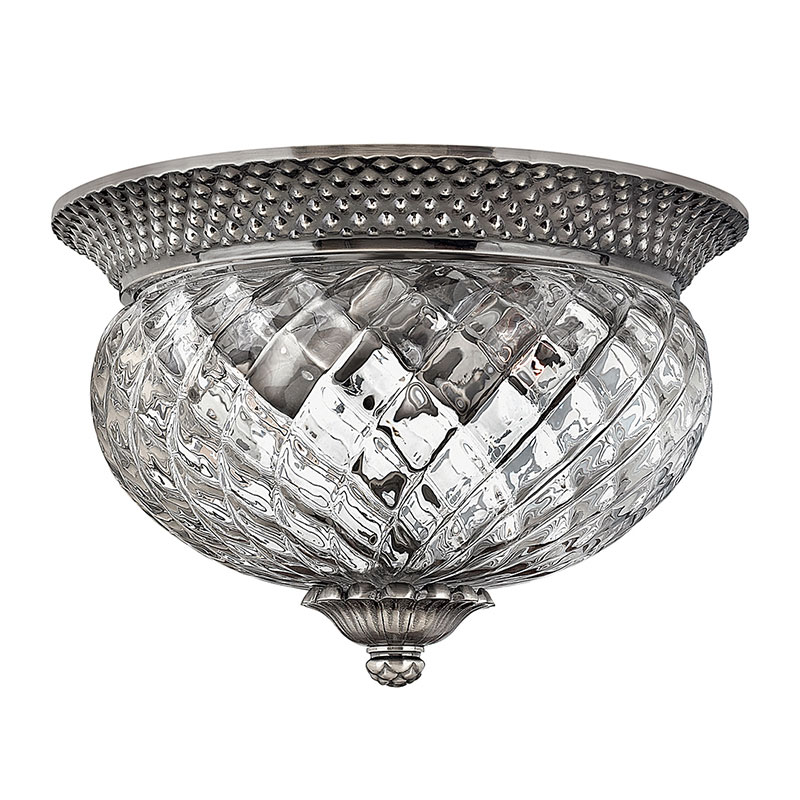 Hinkley Plantation Flush Ceiling Light - Antique Nickel