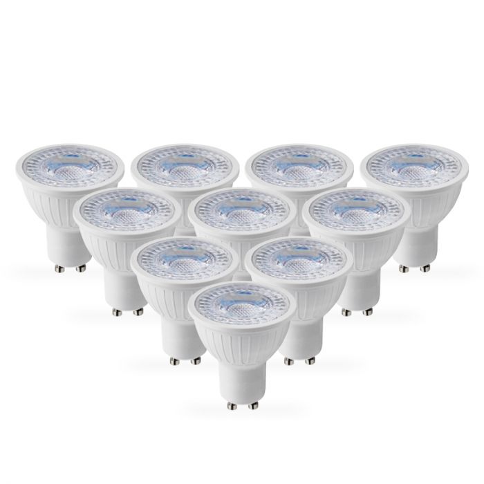 Envirolight 5W Cool White LED GU10 Bulb - Pack of 10 - Flood Beam