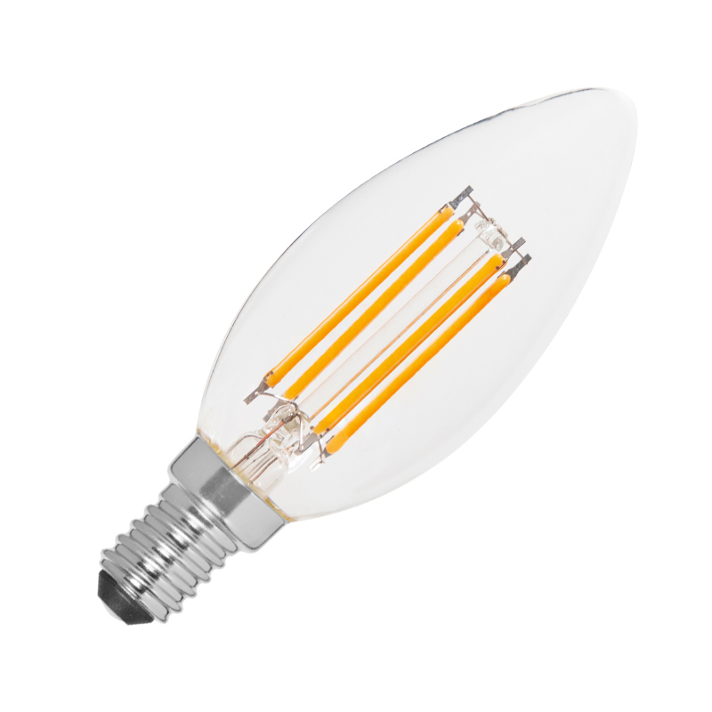 Envirolight 4W Very Warm White Dimmable 470lm LED Decorative Filament Candle Bulb - Small Screw Cap