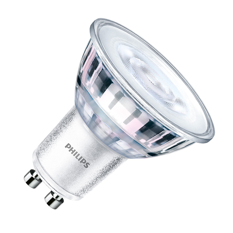 Philips CorePro 3.5W Warm White 2700K 255lm LED GU10 Bulb - Flood Beam