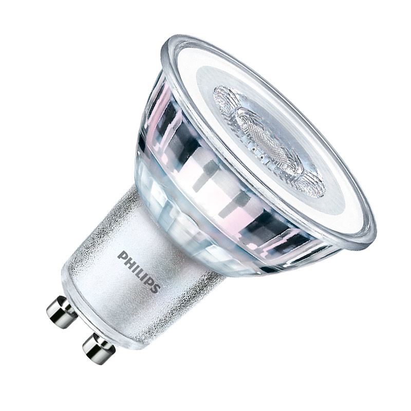 Philips CorePro 4.6W Daylight 6500K 390lm LED GU10 Bulb - Flood Beam