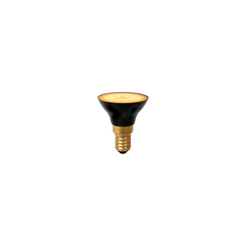 Lucide 5W Warm White Dimmable LED Golf Ball Black - Small Screw Cap
