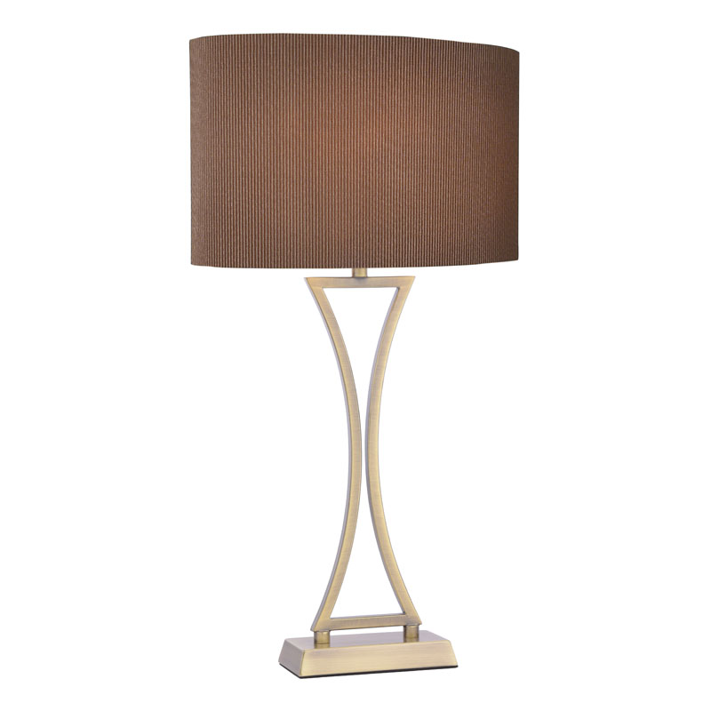 Dar Oporto Table Lamp - Antique Brass