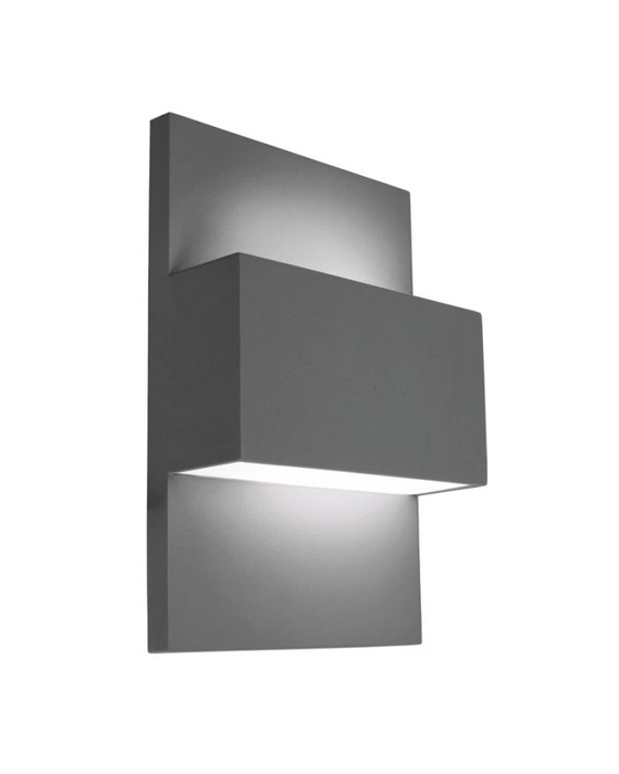 Edit Box Up & Down Outdoor Wall Light - Anthracite - Lighting Direct
