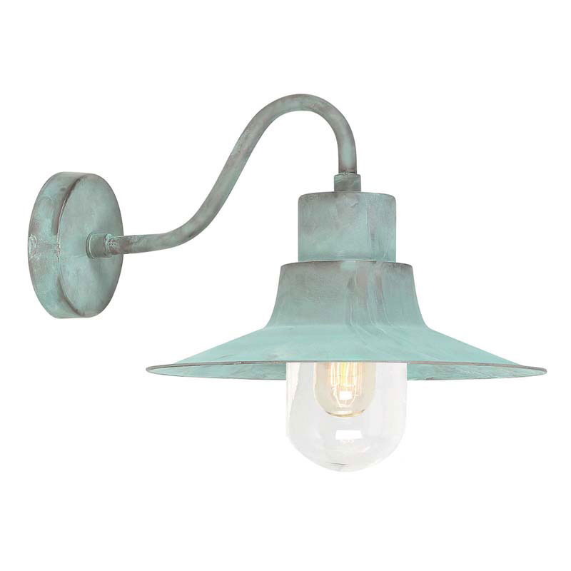 Elstead Sheldon Outdoor Wall Light - Verdigris