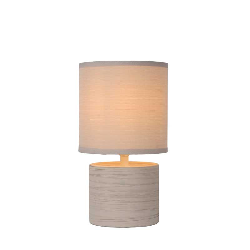 Lucide Greasby Ceramic Table Lamp - Cream