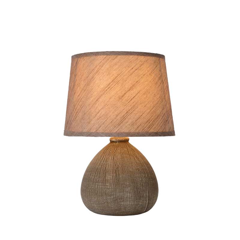 Lucide Ramzi Ceramic Table Lamp - Brown