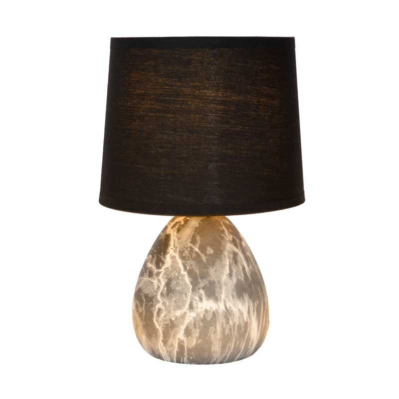 Lucide Marmo Ceramic Table Lamp - Black