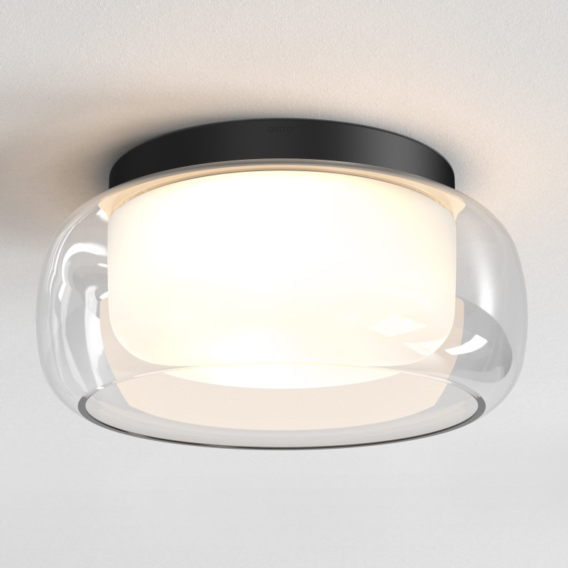 Astro Aquina 360 Flush Ceiling Light - Matt Black