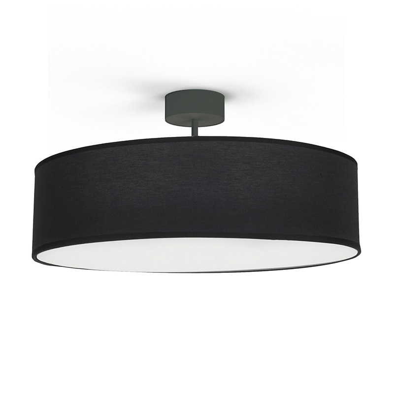 Edit Violet Flush Ceiling Light - Black