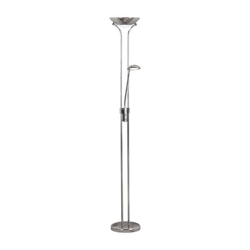 Searchlight Mother & Child LED Floor Lamp - Chrome