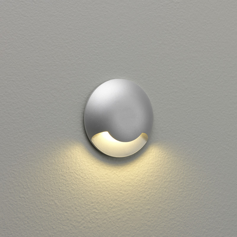 Astro Beam One LED Outdoor Recessed Wall Light - Matt Painted Silver