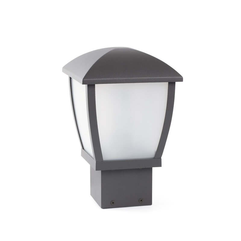 Faro Barcelona Mini Wilma Outdoor Pedestal Light - Dark Grey