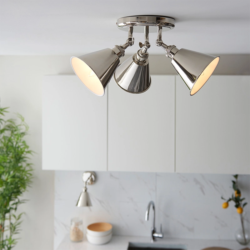 Luxia Sidney 3 Light Spotlight Plate - Bright Nickel