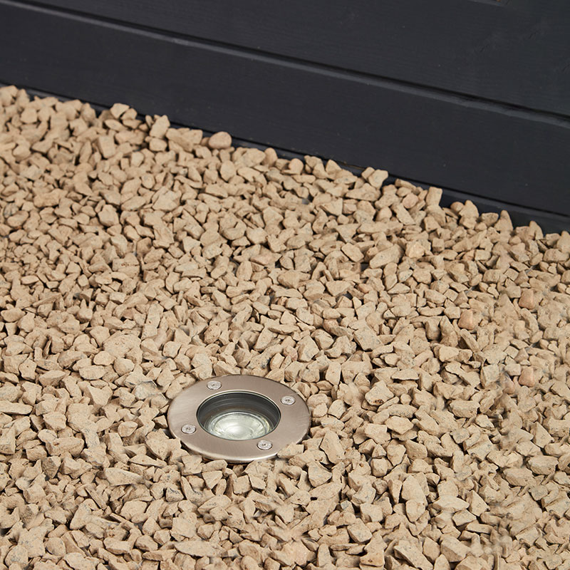 Westport Coastal Tenby Round Recessed Ground Light - Matt Nickel
