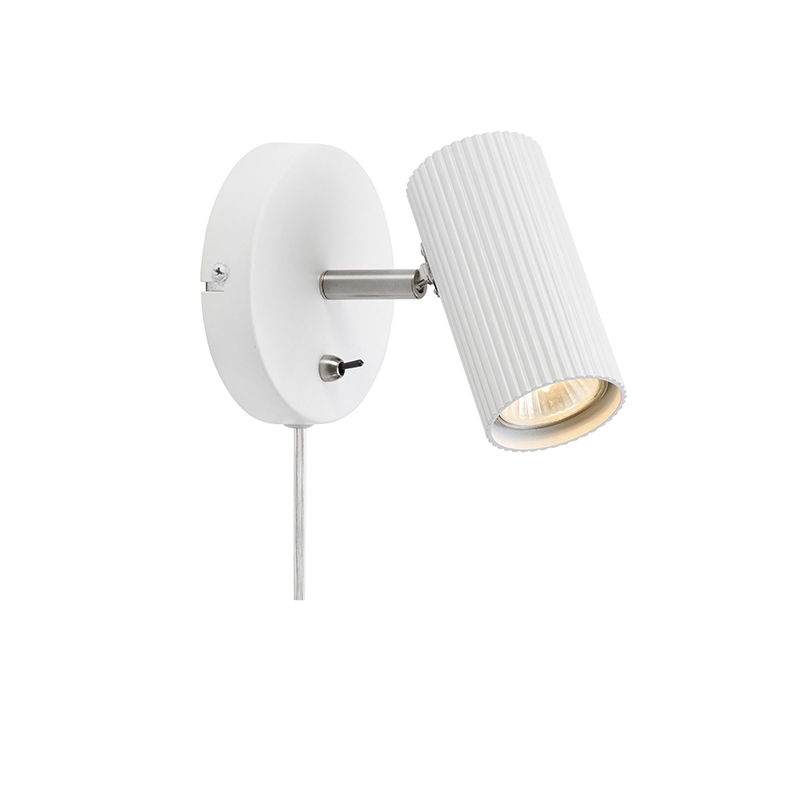 Costilla Reading Light with Plug - White
