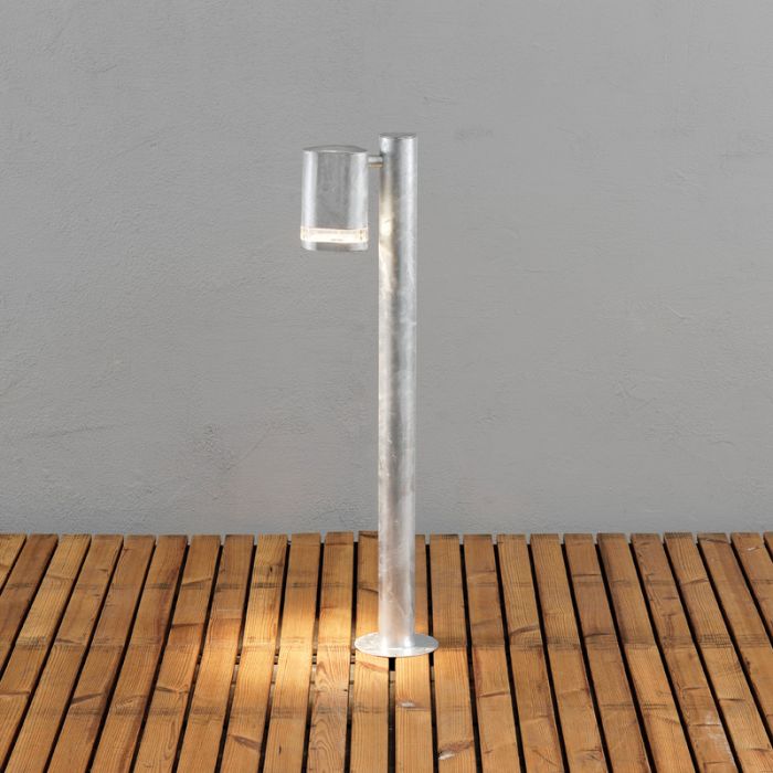 Konstsmide Modena 700 Outdoor Post Light - Galvanised Steel