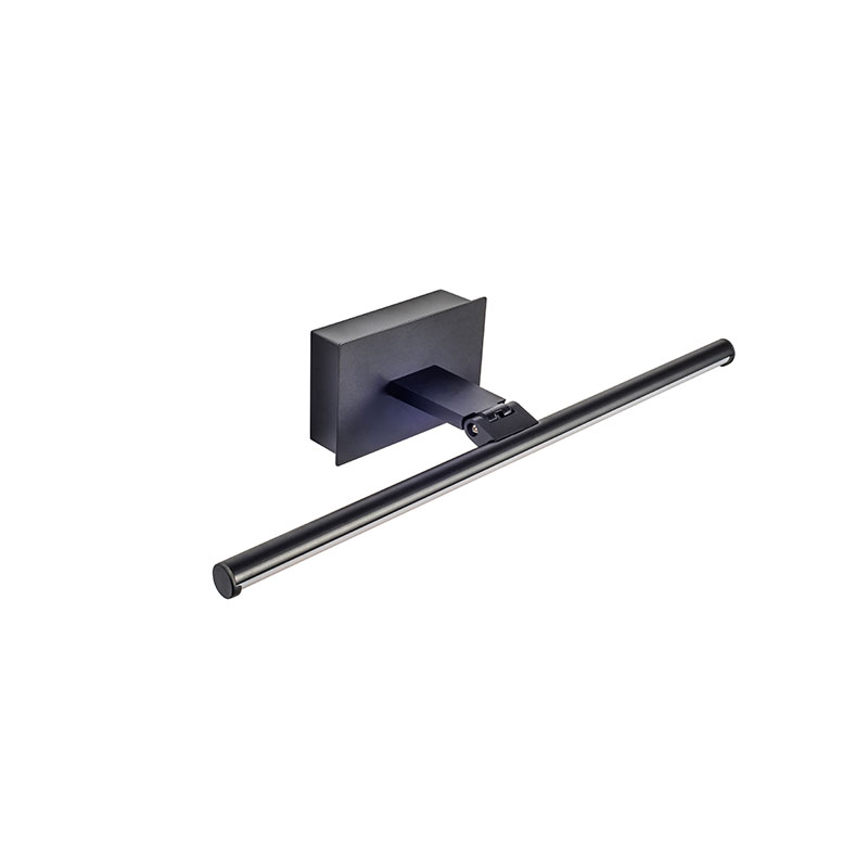 Slimline Large Battery Operated LED Picture Light With Remote Control - Matt Black