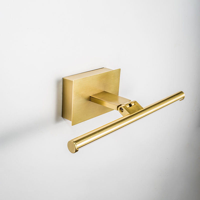 Slimline Medium Battery Operated LED Picture Light - Matt Gold