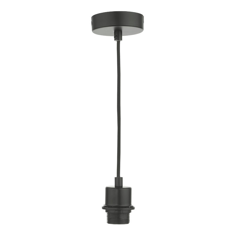 Dar Ceiling Pendant Lamp Holder - Matt Black