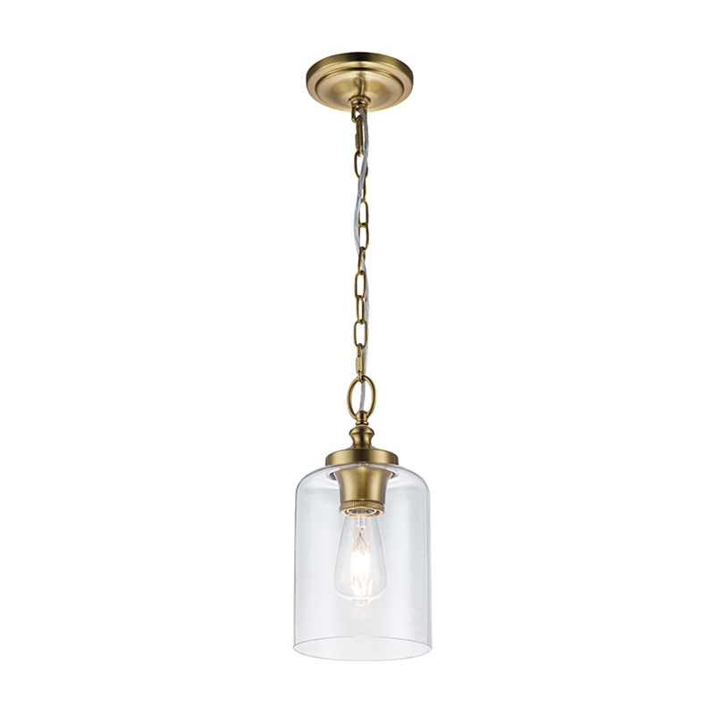 Feiss Hounslow Mini Pendant Light - Burnished Brass