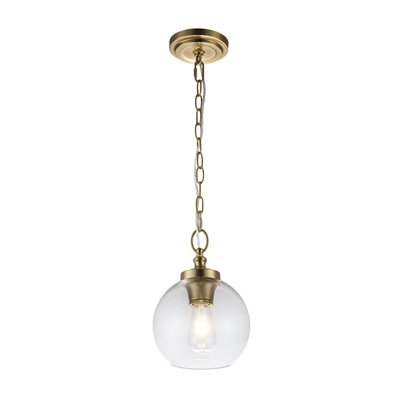 Feiss Tabby Mini Pendant Light - Burnished Brass