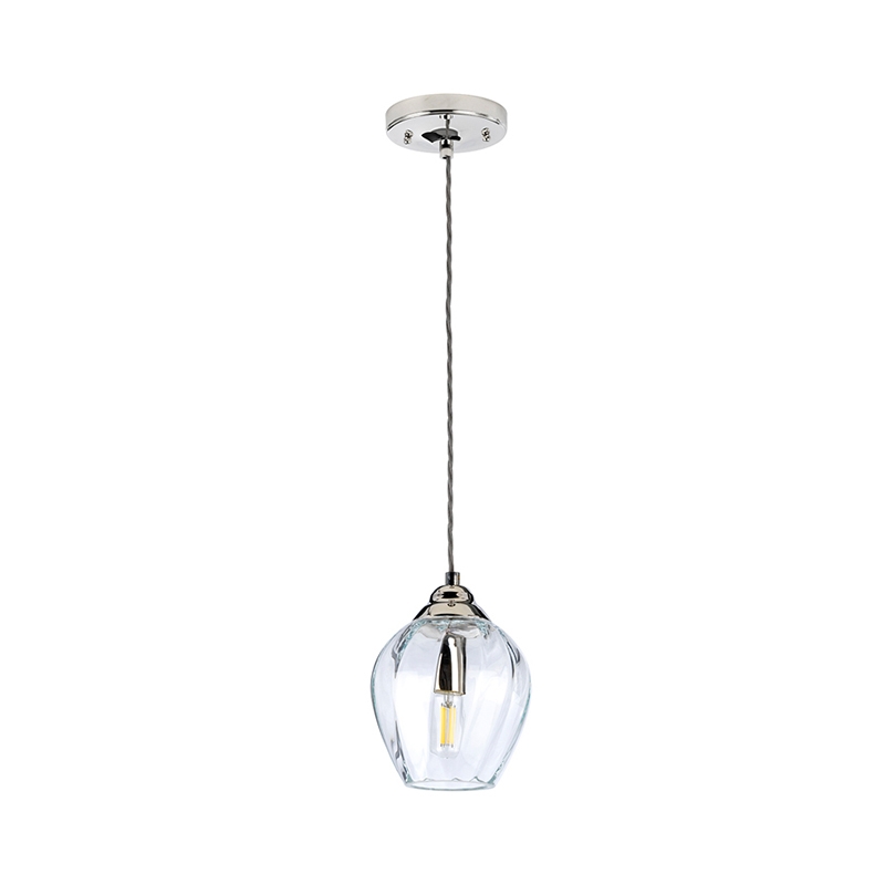Elstead Tiber Pendant Light - Polished Nickel