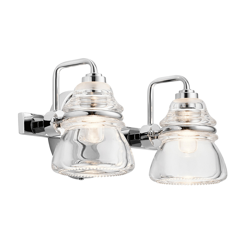 Kichler Talland 2 Light Bathroom Wall Light - Polished Chrome