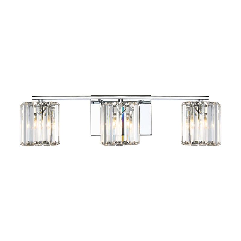 Quoizel Divine 3 Light Bathroom Wall Light - Polished Chrome