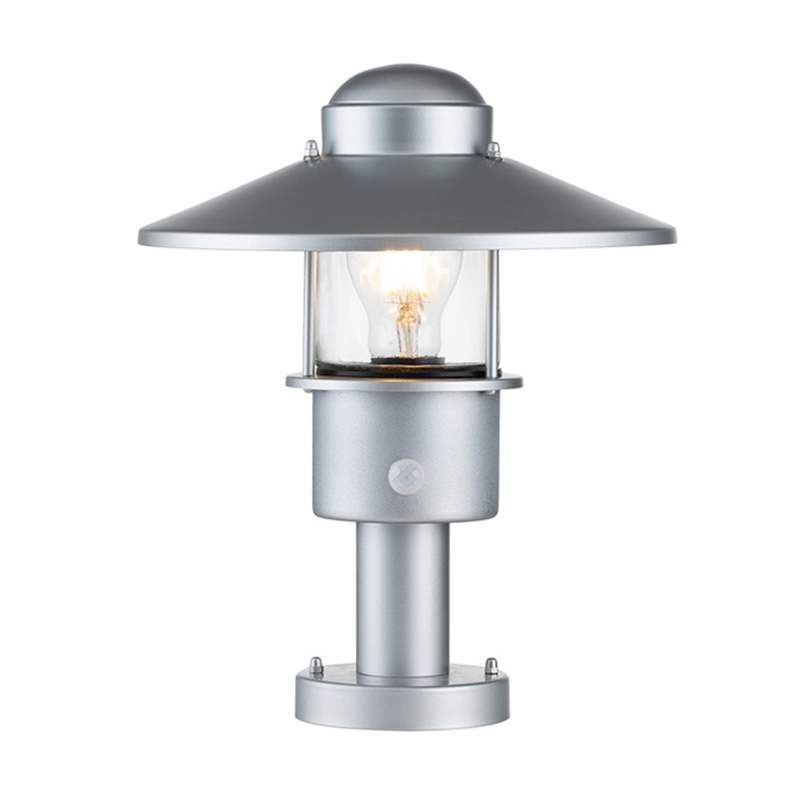 Kichler Klampenborg Pedestal Light with PIR - Silver