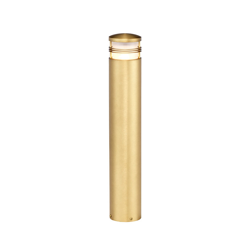 Elstead Newbrighton 600 Outdoor Bollard Light - Antique Brass