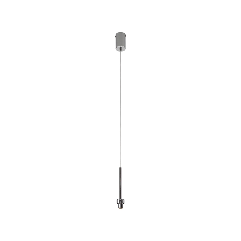 Arcdon Single Ceiling Pendant Lamp Holder - Polished Chrome