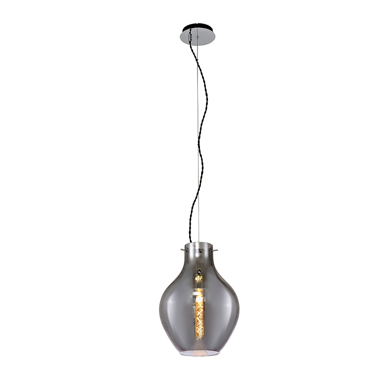Beulas Glass Ceiling Pendant Light - Smoked