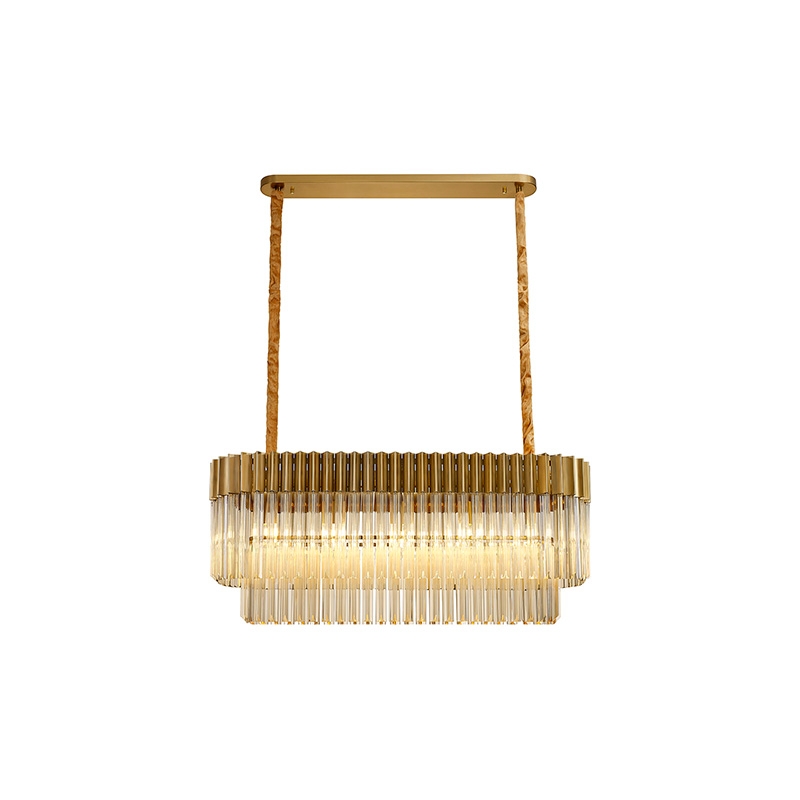 Festival 1000 Glass Bar Ceiling Pendant - Brass and Amber Glass