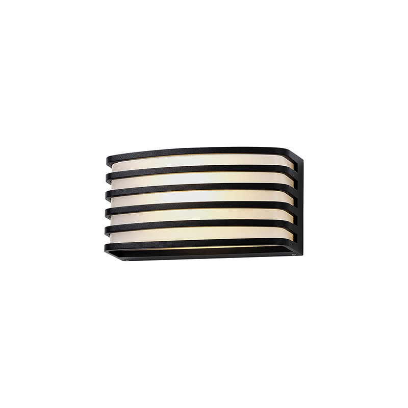 Denver Outdoor Flush Wall Light - Matt Black
