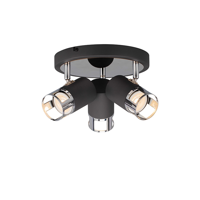 Atlanta 3 Light Spotlight Plate - Chrome