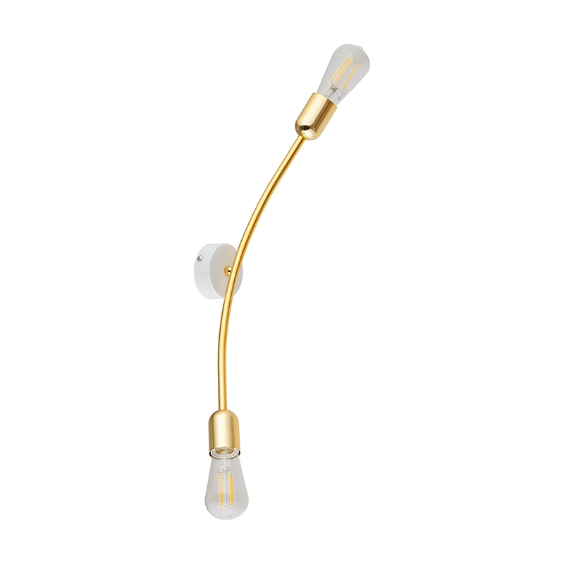 Edit Helix LED Twin Wall Light - Gold