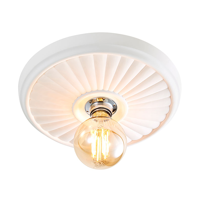 Forum Lucena Plaster Ceiling Rose Light - White