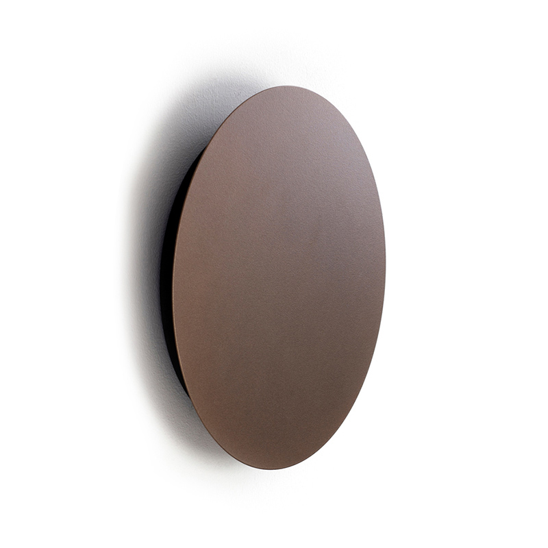 Edit Ring Medium Round LED Wall Light - Dark Brown