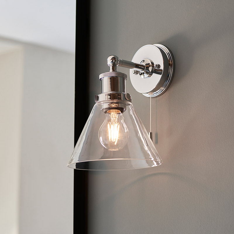 Luxia Taylor Bathroom Wall Light - Polished Chrome