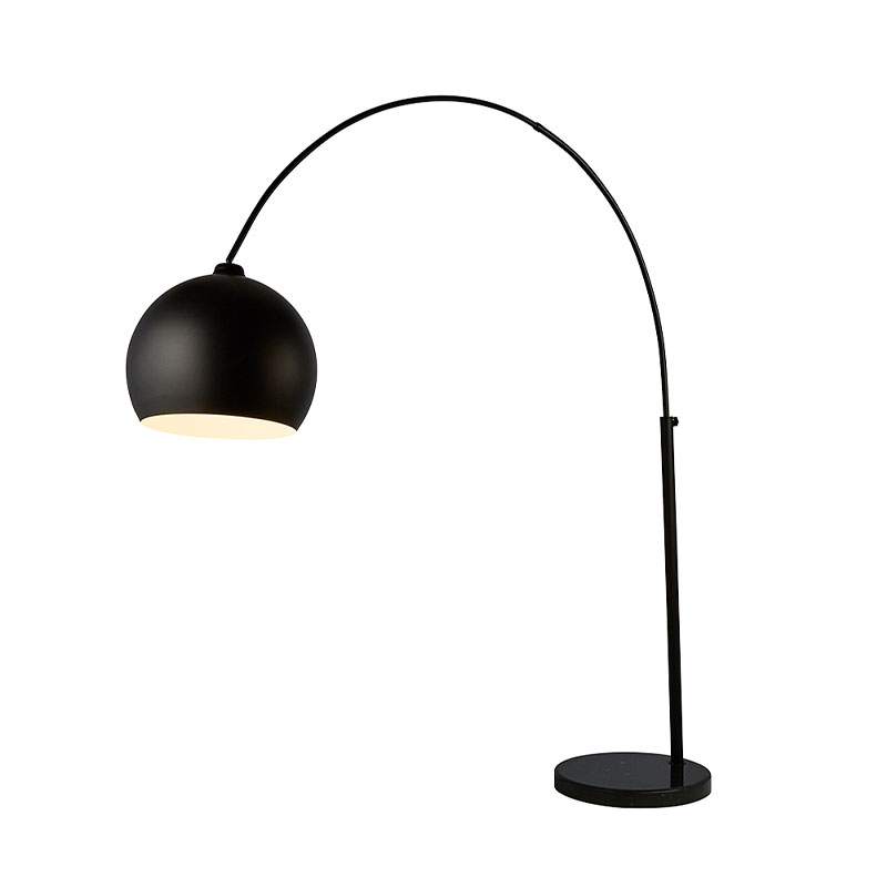 Searchlight Giant Arc Floor Lamp - Matt Black