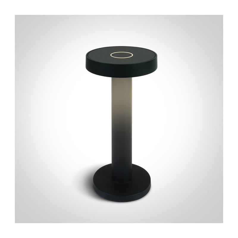 Rocki USB Rechargeable LED Outdoor Table Lamp - Black