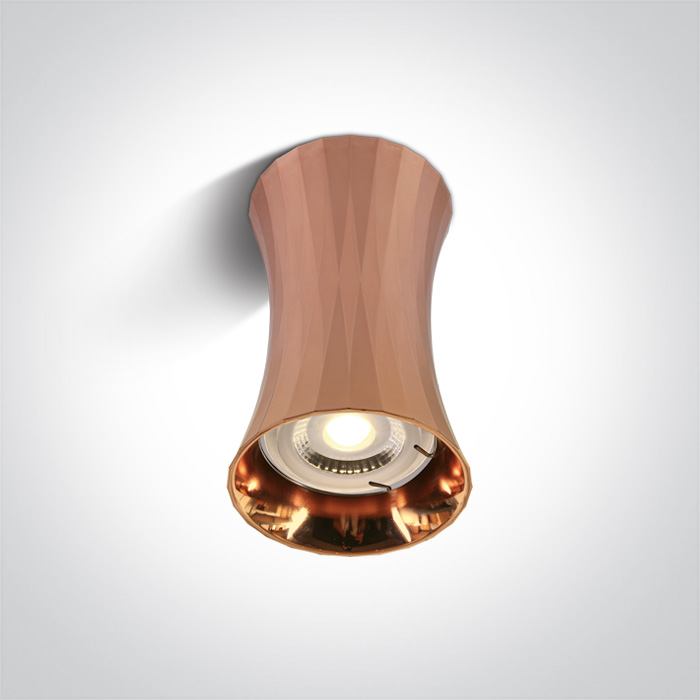 Cylinder Ceiling Spotlight - Copper