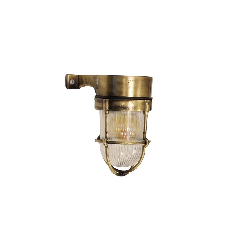 Edit Coastal Lagoon Outdoor Wall Light - Antique Brass