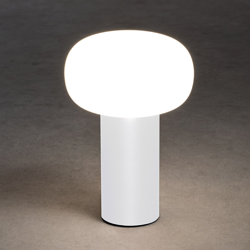 Konstsmide Antibes Colour Changing USB Rechargeable LED Outdoor Table Light - White