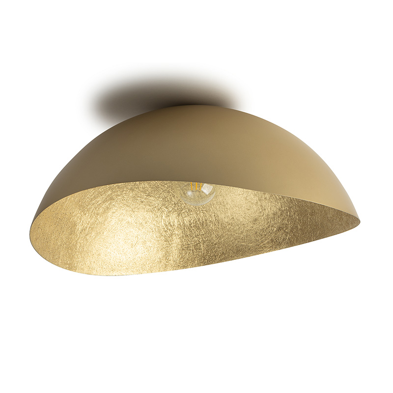 Edit Solaris Medium Flush Ceiling Light - Gold