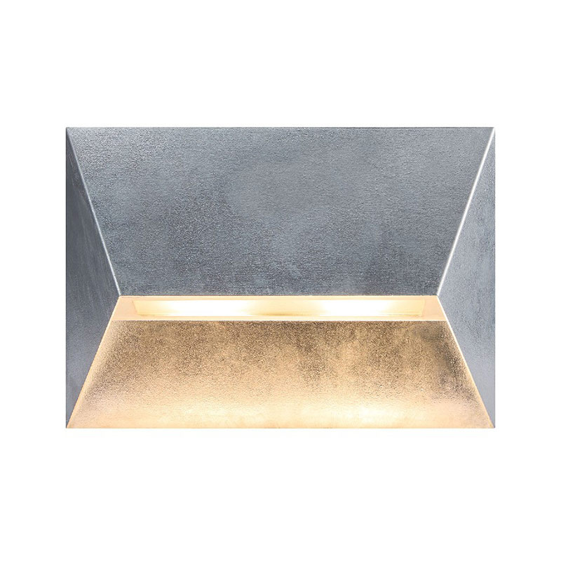 Nordlux Pontio 27 Outdoor Flush Wall Light - Galvanised Steel