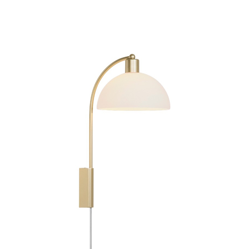 Nordlux Ellen 20 Wall Light with Plug - Brass
